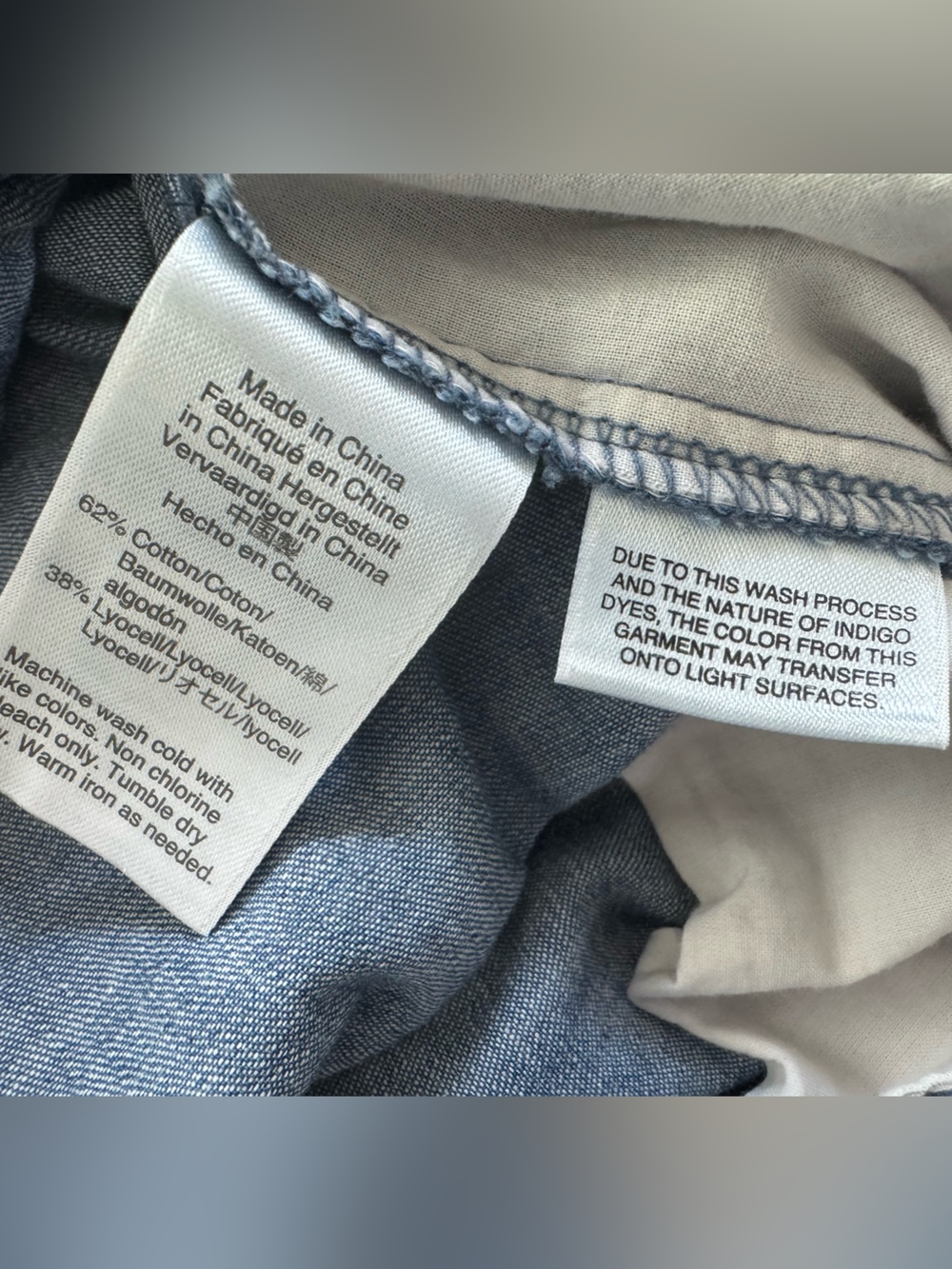 J.Crew High Waist Wide Leg Cropped Chambray Pants / Blue Pull On / 4 - Picture 5 of 5